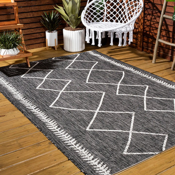 Derya Tribal Diamond Trellis Indoor/outdoor Area Rug
